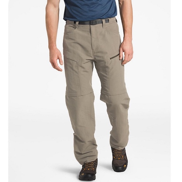The North Face Tan / Khaki Paramount Trail Convertible Cargo Pants Belt Men’s S - Picture 1 of 14
